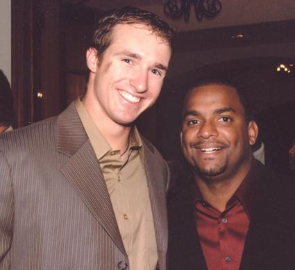Drew Brees and Carlton Banks